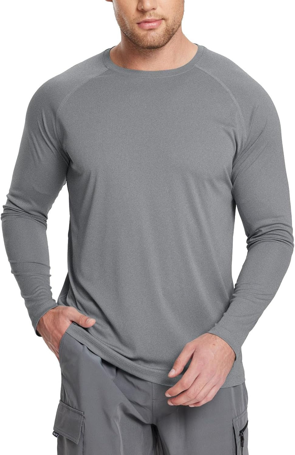 Thumbnail: BALEAF Men's Sun Protection Shirts UV SPF UPF 50+ Long Sleeve Rash Guard Fishin