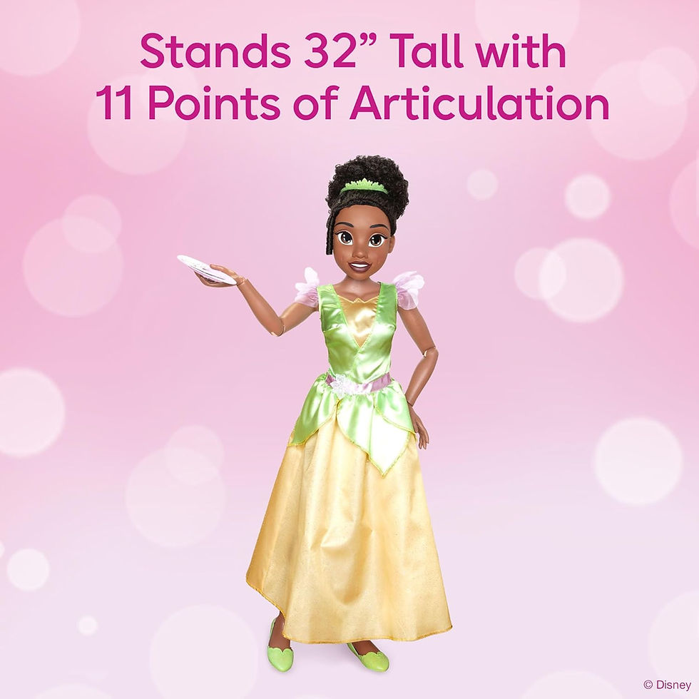 Thumbnail: Disney Princess Playdate Tiana Doll 32” Tall & Poseable with Baking Accessori