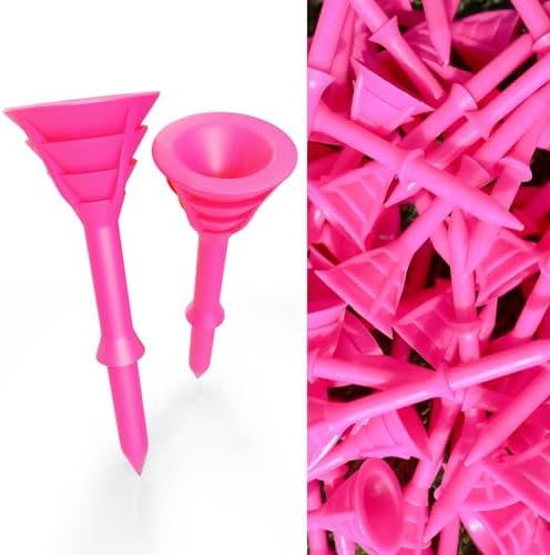 Thumbnail: FINGER TEN Golf Tees Plastic Unbreakable Tee 3 1/4 Inch 12/24/60 Pack, Durable 