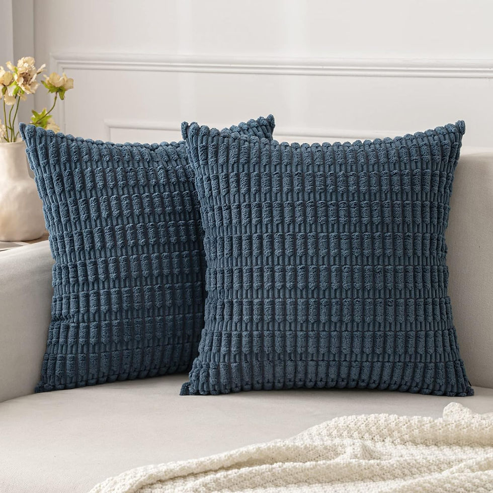 Thumbnail: MIULEE Pack of 2 Corduroy Decorative Throw Pillow Covers 18x18 Inch Soft Boho S