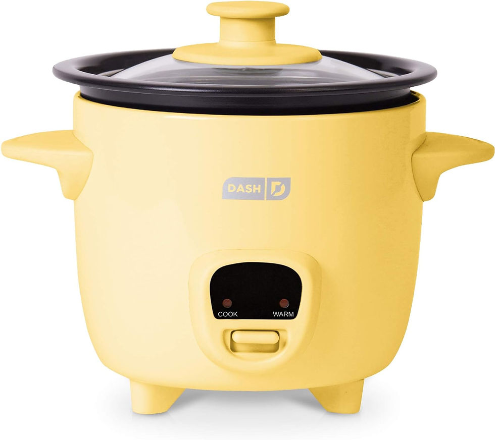 Thumbnail: DASH Mini Rice Cooker Steamer with Removable Nonstick Pot, Keep Warm Function &