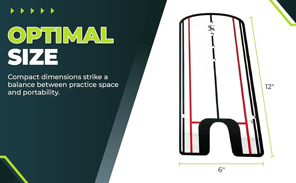 Thumbnail: Golf Putting Alignment Mirror w/Durable Neoprene Carry Bag | This Golf Putting 