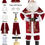 Thumbnail: Men’s Santa Costume Set Christmas 12pcs Deluxe Velvet Adult Santa Claus Suit