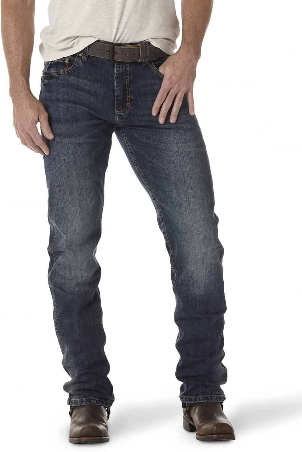 Thumbnail: Wrangler mens Retro Slim Fit Straight Leg Jean