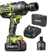 Thumbnail: Cordless Impact Wrench, 406Ft-lbs (550N.m) Brushless 1/2 inch Impact Wrench, 28