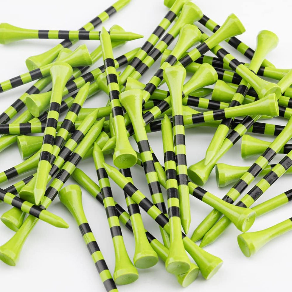 Thumbnail: MAZEL Natural Wood/Bamboo Golf Tees 2 3/4 Inch & 3 1/4 Inch,Pack 50 or 120,Redu