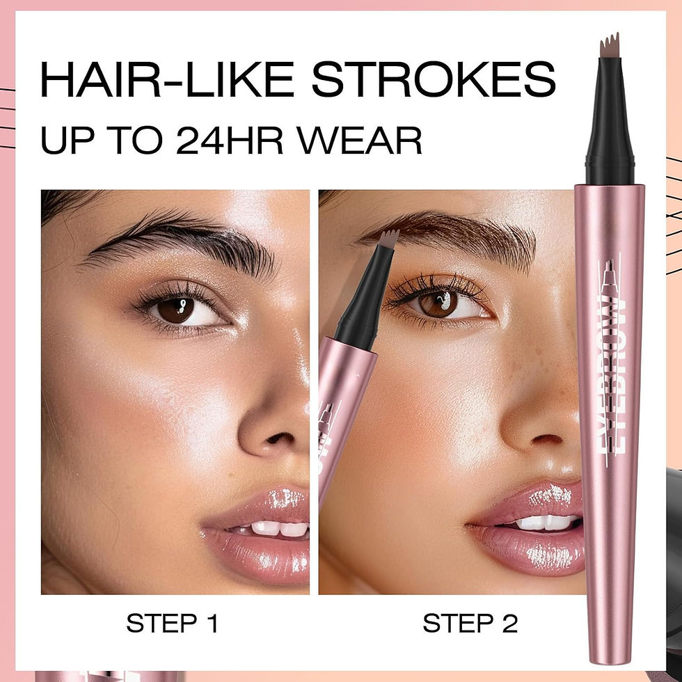 Thumbnail: Q708 3D Microblading Eyebrow Pencil, Waterproof, 4-Tipped, Long-Lasting, Micro-