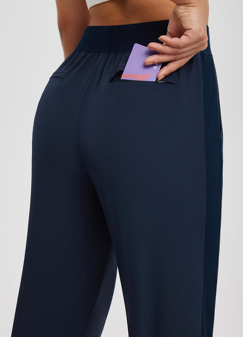 Thumbnail: BALEAF Women's Golf Pants Travel Stretch Pants with Zipper Pockets High Waist A