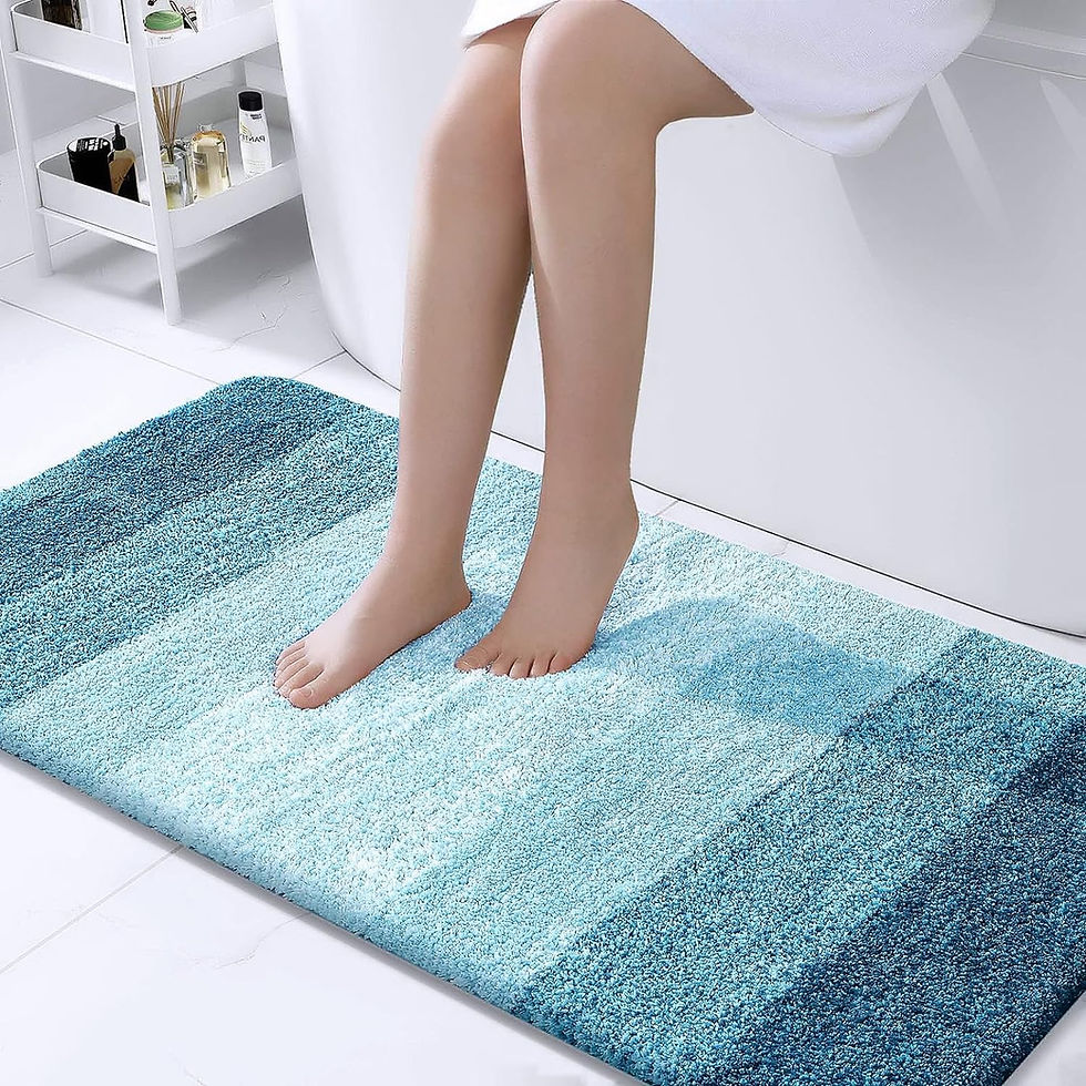 Thumbnail: OLANLY Bathroom Rugs Mat 30x20, Extra Soft and Absorbent Microfiber Bath Rugs, 