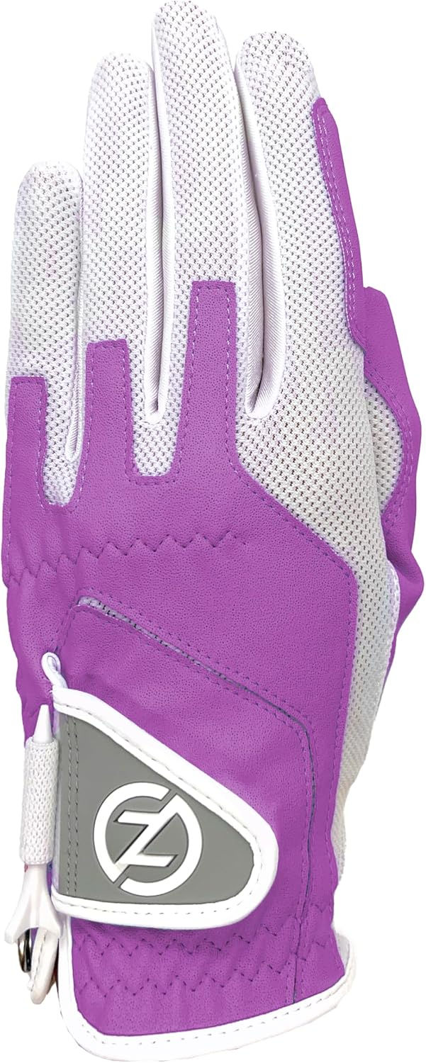 Thumbnail: Zero Friction Women's Compression-Fit Synthetic Golf Gloves, Universal Fit