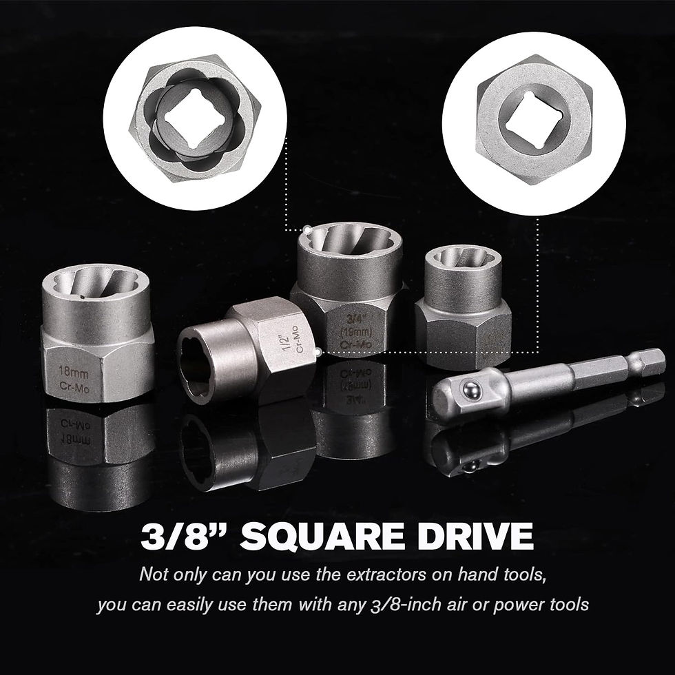 Thumbnail: REXBETI 41-Piece Impact Bolt Extractor Screw Extractor Set and Stripped Screw R