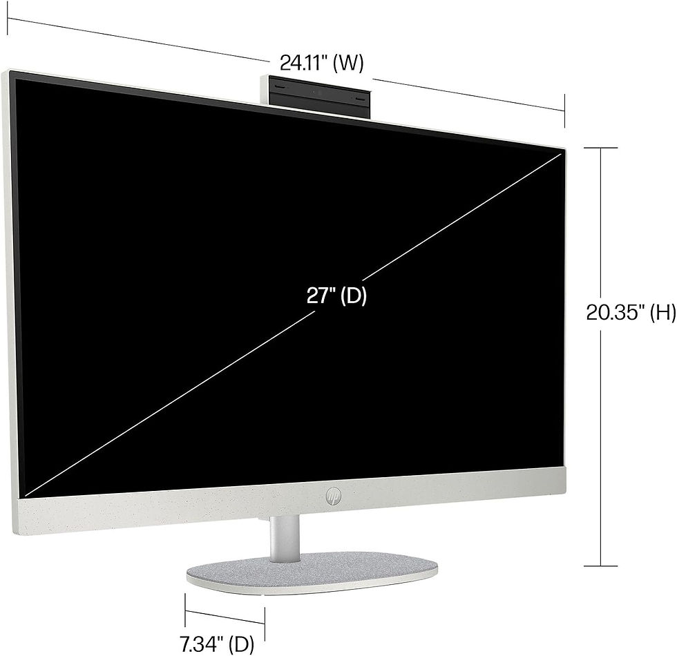 Thumbnail: HP 2024 Newest All-in-One Desktop, 27" FHD Touchscreen, Intel Ultra 7-155U(12-c