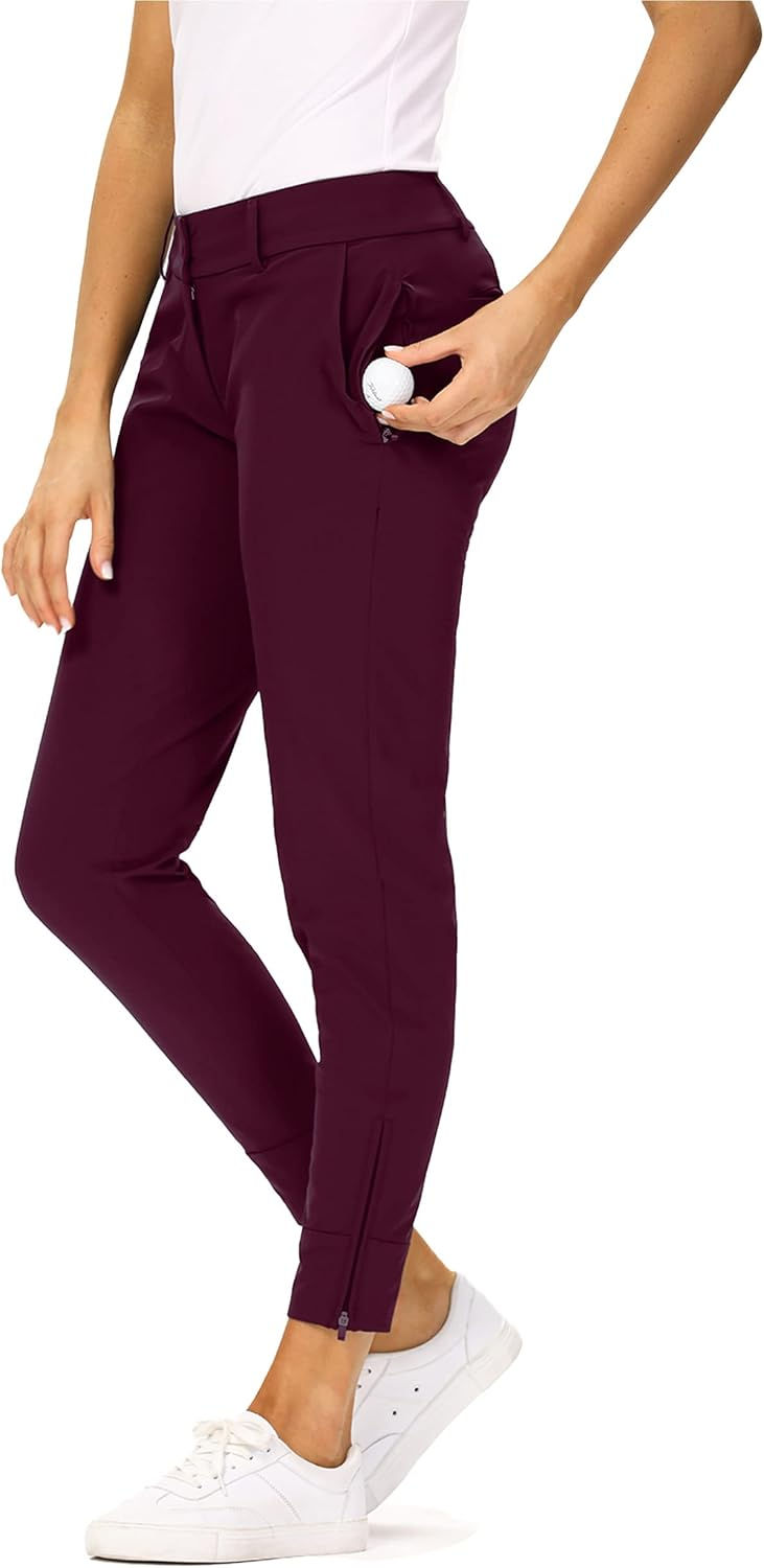 Thumbnail: Hiverlay Womens pro Golf Pants Quick Dry Slim Lightweight Work Pants with Strai