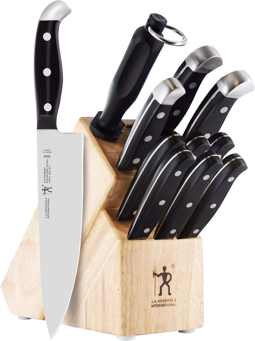Thumbnail: HENCKELS Statement Razor-Sharp 20-Piece Knife Set with Block, Chef Knife, Bread