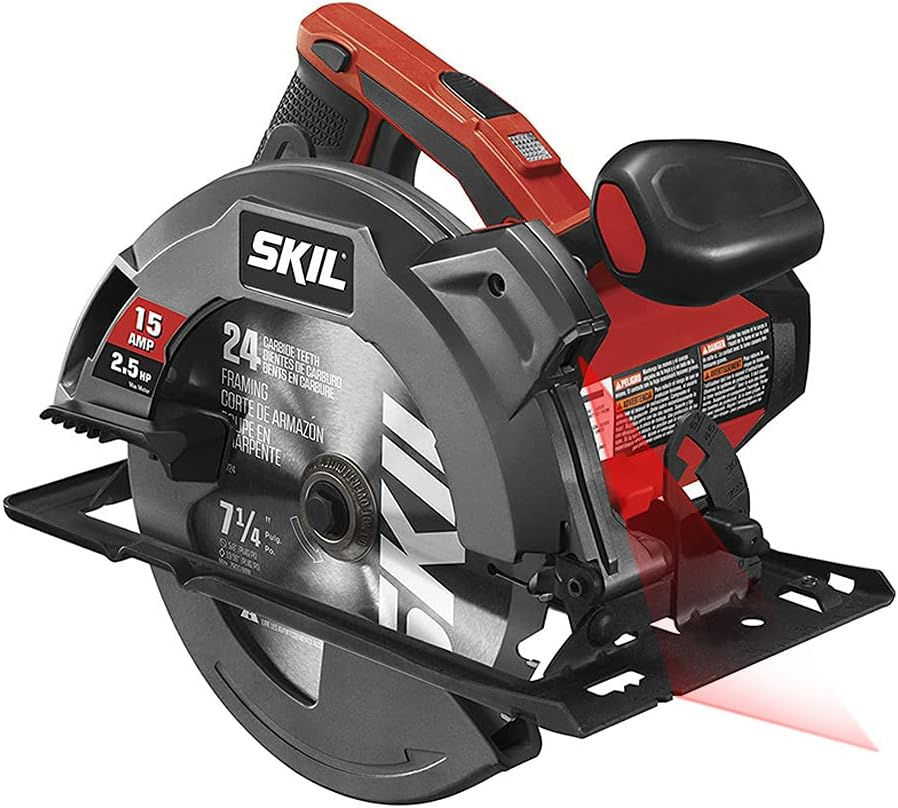Thumbnail: SKIL 15 Amp 7-1/4 Inch Circular Saw with Single Beam Laser Guide - 5280-01