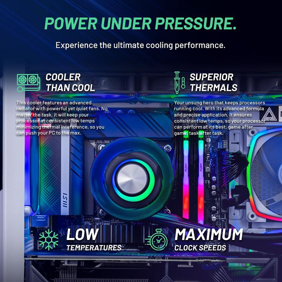 Thumbnail: Skytech Gaming Azure Gaming PC, Intel i7 13700F 2.1 GHz, RTX 4070 Ti, 1TB NVME,