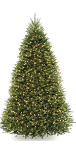 Thumbnail: National Tree Company Pre-Lit Artificial Full Christmas Tree, Green, White Ligh