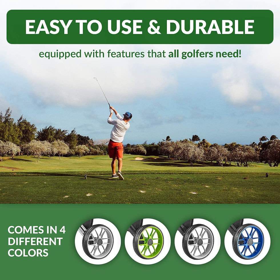 Thumbnail: CaddyTek 4 Wheel Golf Push Cart - Caddycruiser One Version 8 1-Click Folding Tr