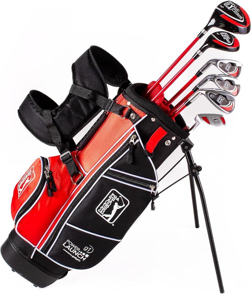 Thumbnail: PGA Tour G1 Series Red Kids Golf Club Set| Golf Clubs and Sets for Heights 4'1"