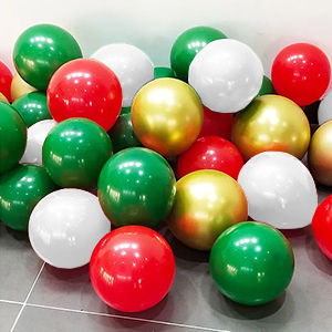 Thumbnail: Christmas Balloon Garland Arch Kit, 206pcs Christmas Balloons Green Red and Gol