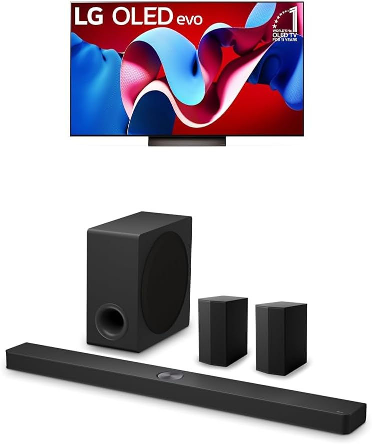 Thumbnail: LG 77-Inch Class OLED evo C4 Series Smart TV 4K Processor Flat Screen with Magi