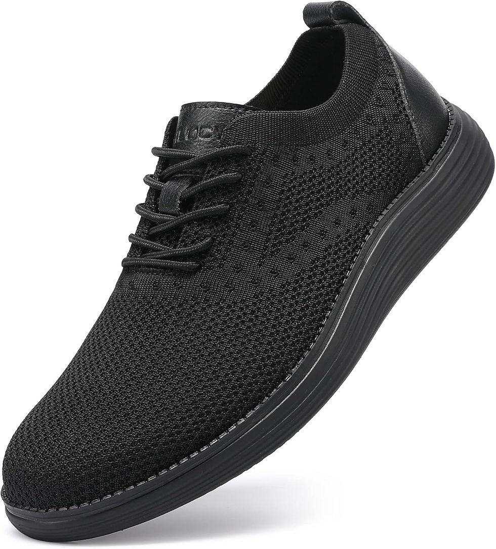 Thumbnail: VILOCY Men's Casual Dress Sneakers Oxfords Business Mesh Breathable Walking Sho