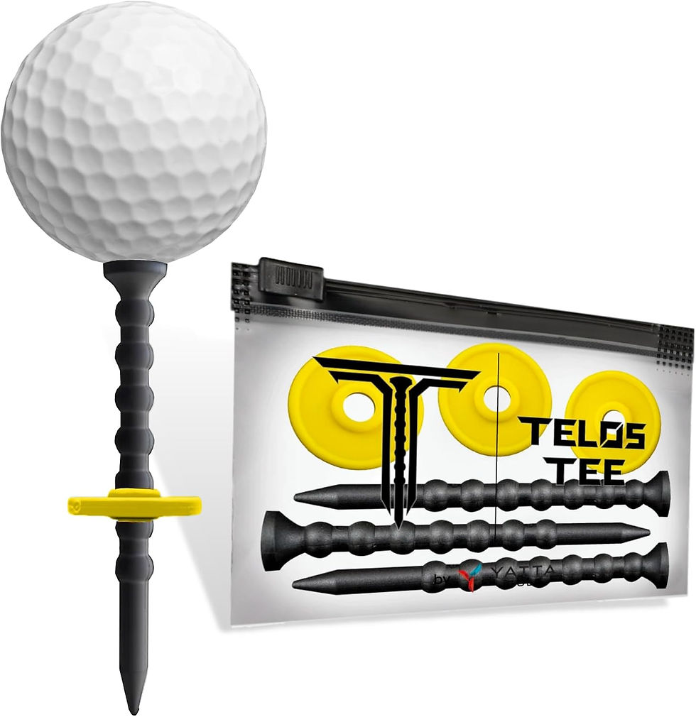 Thumbnail: YATTA Golf Telos Premium Golf Tees, Adjustable & Durable Golf Tees, Tee Off wit