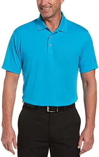 Thumbnail: PGA TOUR Men's Airflux Solid Mesh Short Sleeve Golf Polo Shirt (Sizes S-4x)