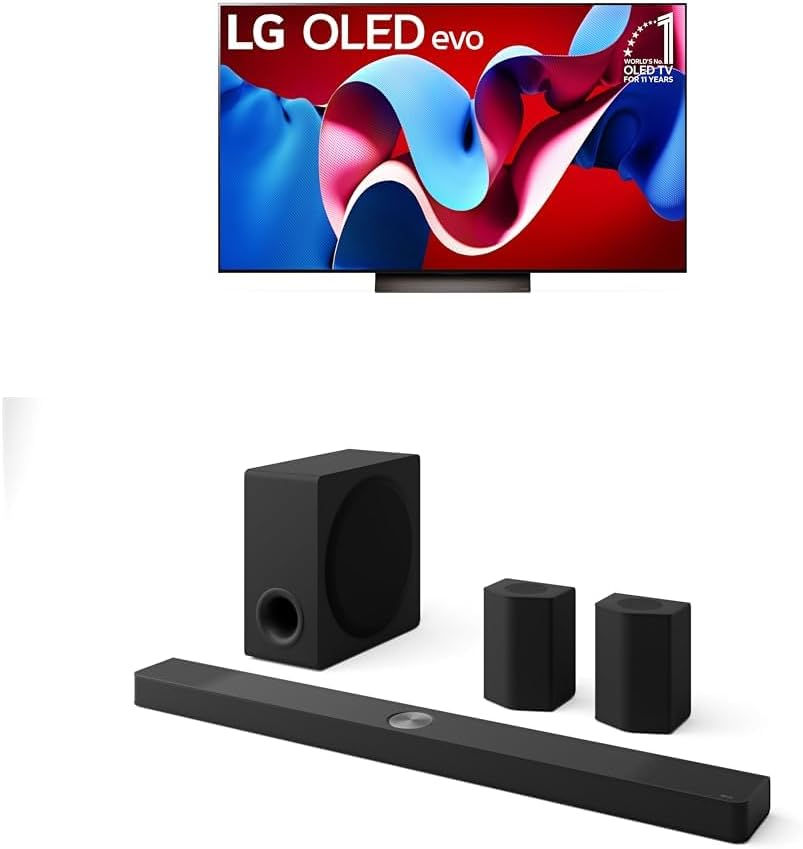 Thumbnail: LG 77-Inch Class OLED evo C4 Series Smart TV 4K Processor Flat Screen with Magi