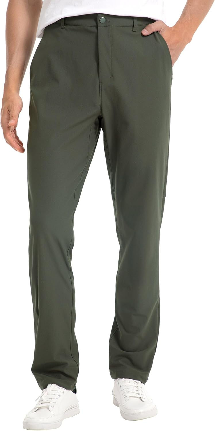 Thumbnail: FitsT4 Sports Men's Stretch Golf Pants Slim Fit with 6 Pockets - 30"/32" Casual