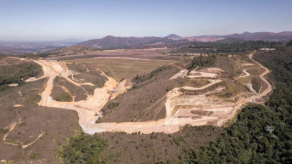 A barragem de Forquilha III, em Ouro Preto, teve o nível de emergência reduzido pela ANM Crédito: Divulgação/Vale