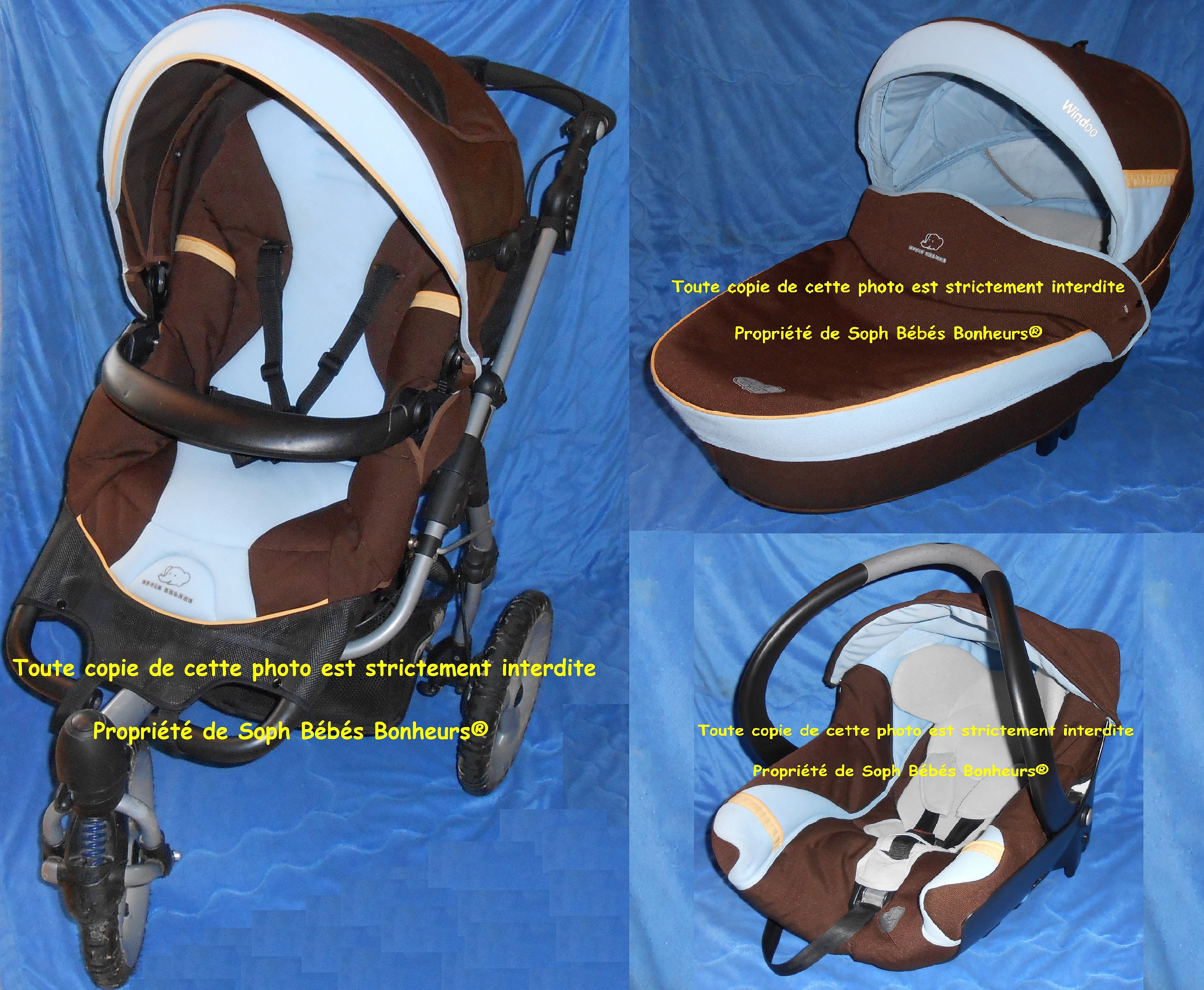 poussette high trek chocolat