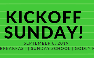 September 8th is Kickoff Sunday: Come for Breakfast