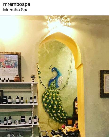 Persian Peacock, Mrembo Spa, Stone Town, Zanzibar