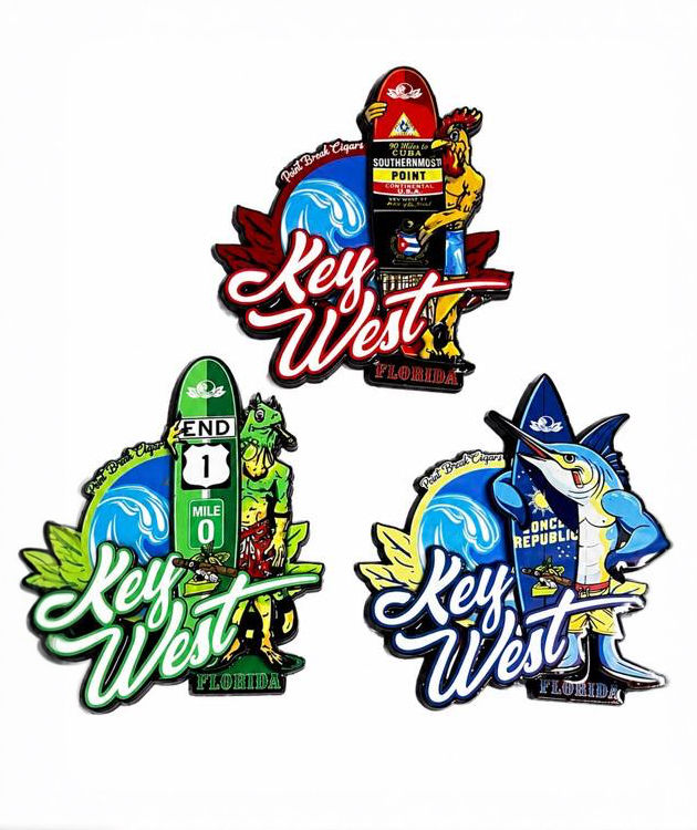 Point Break Cigars Key West Magnets – 3-Piece Souvenir Set