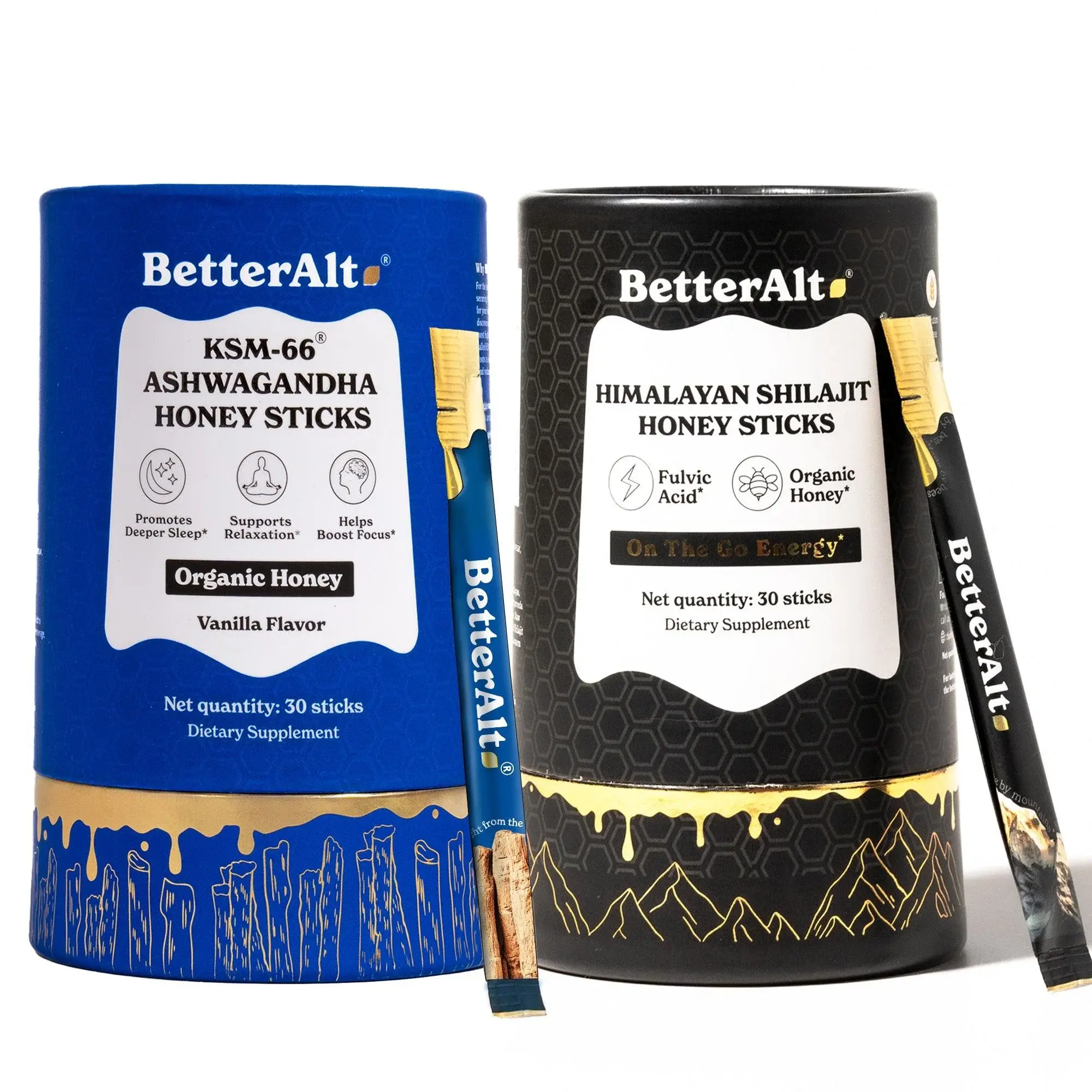 Dúo para Reducir Cortisol - Better Alt - Shilajit + KSM-66