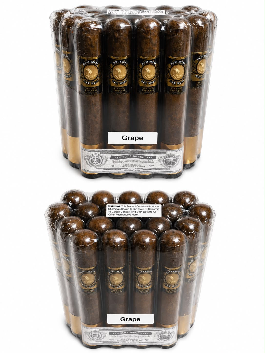 Bundle 20 Cigars – Grape Flavored – Glass Tubes