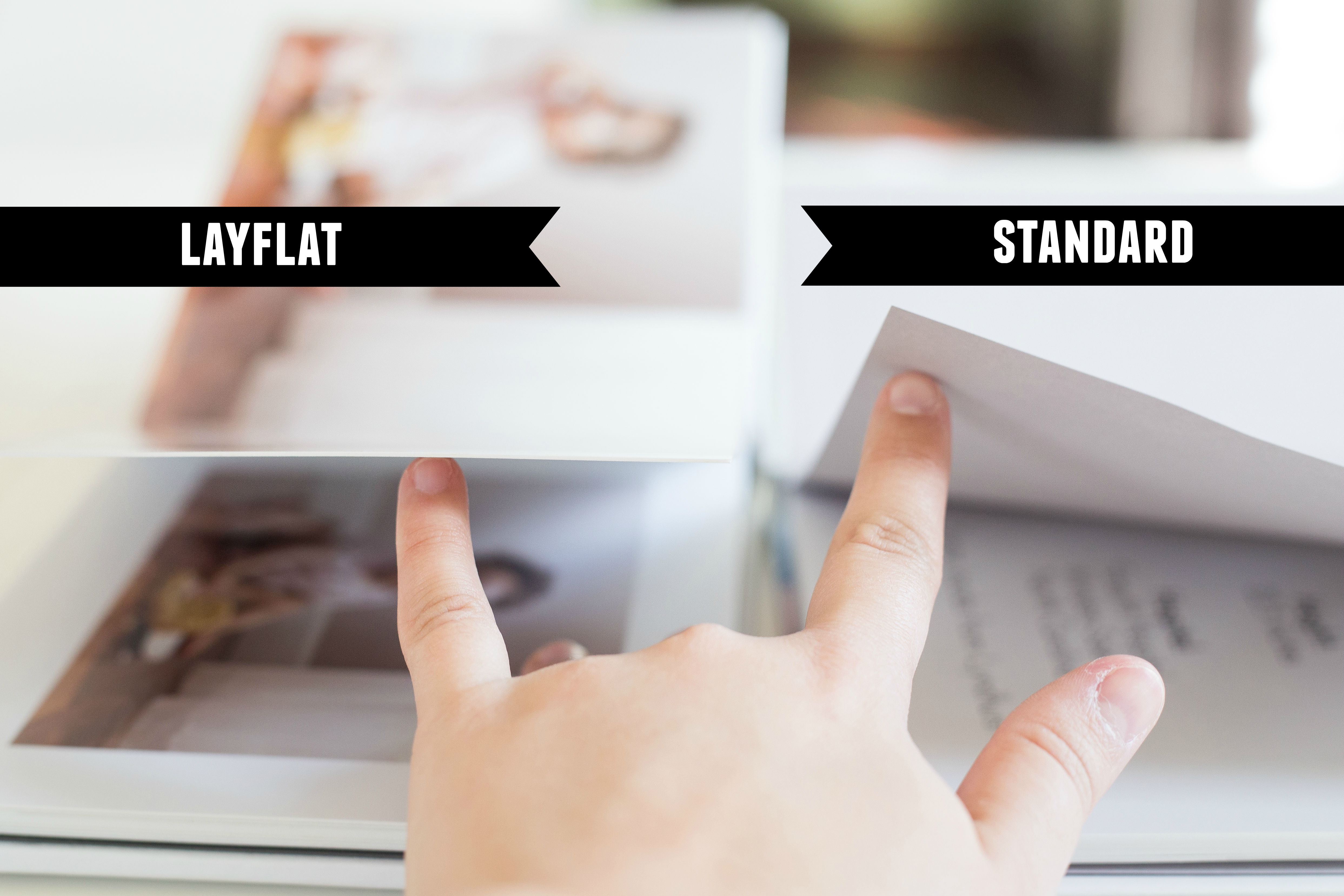 standard vs layflat photo