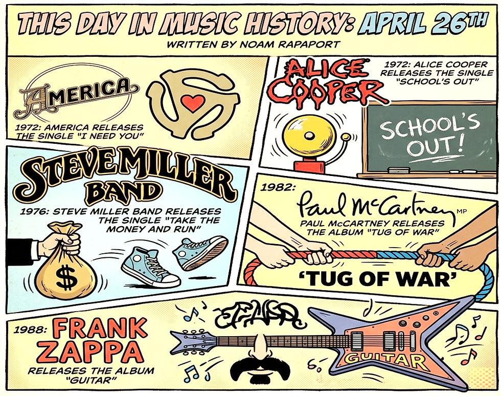 רוק מסביב לשעון: מה קרה ב-26 באפריל בעולם הרוק