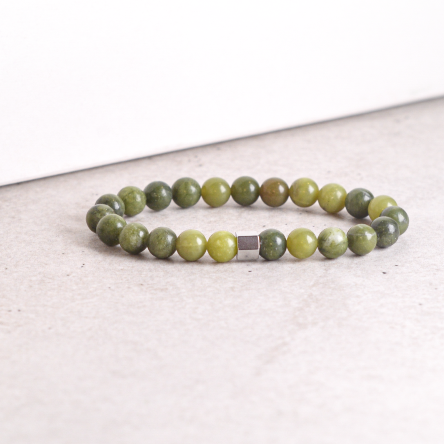 Bracelet Jade Néphrite 8mm