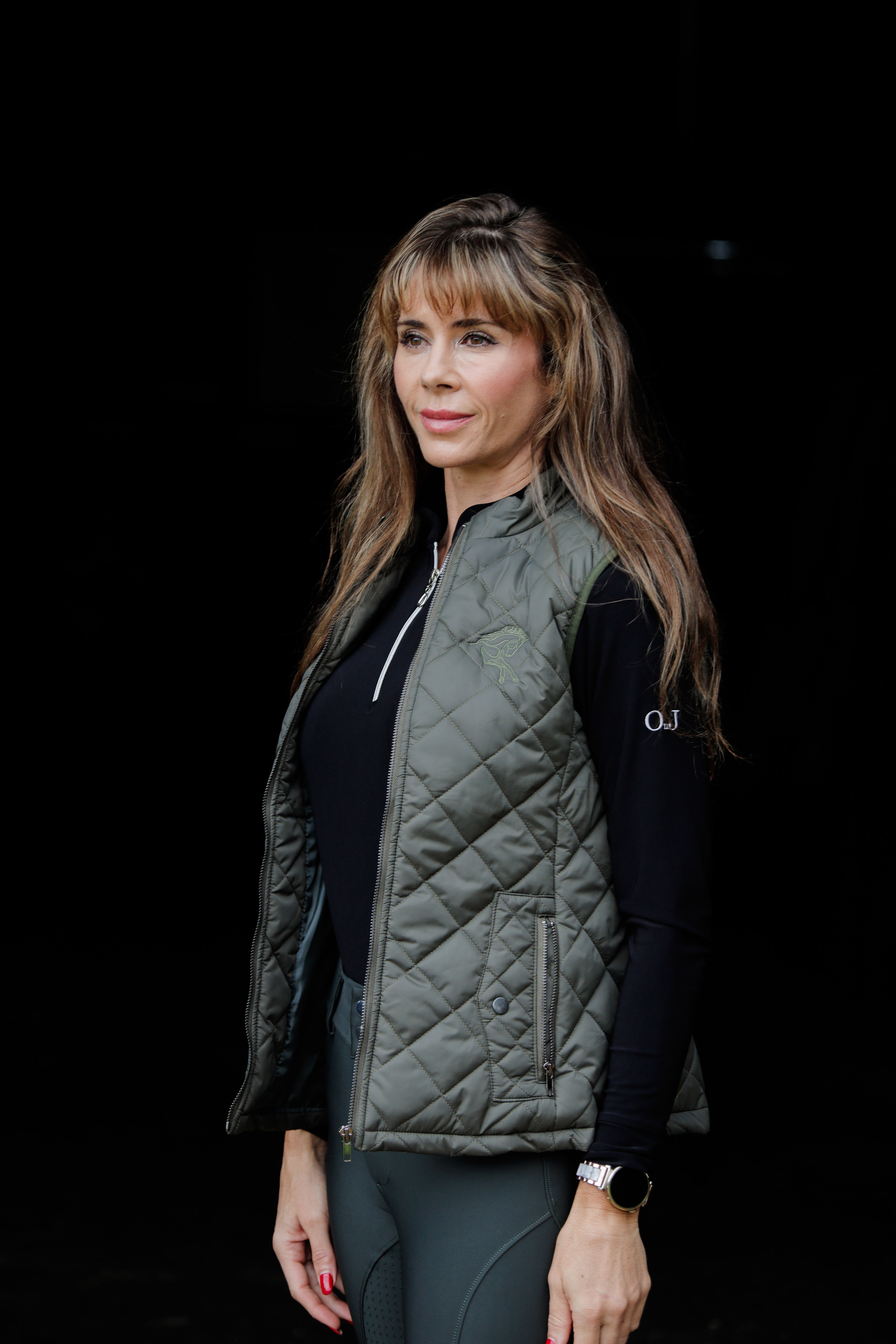 Olive Sleeveless Puffer