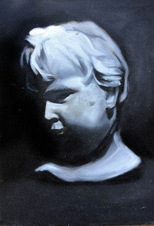 Study of classical figure. Oil on canvas.