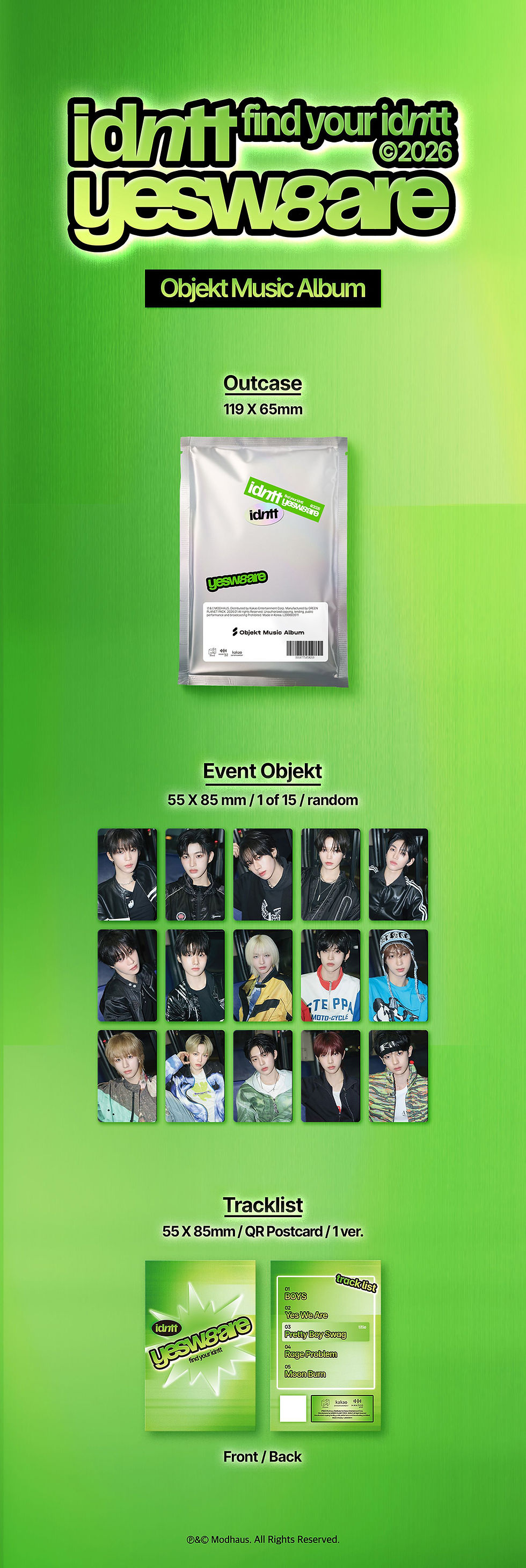Thumbnail: [SIGNED EVENT ] : idntt - <yesweare> (Objekt Music Album Ver)