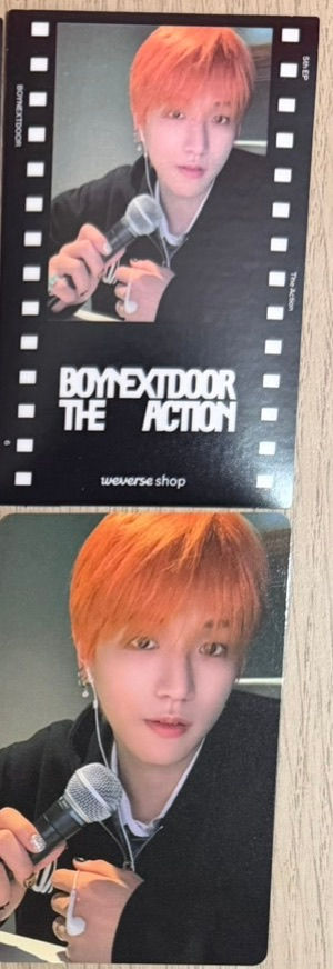 섬네일: BOYNEXTDOOR - The Action Weverse Pob + Matching Sticker