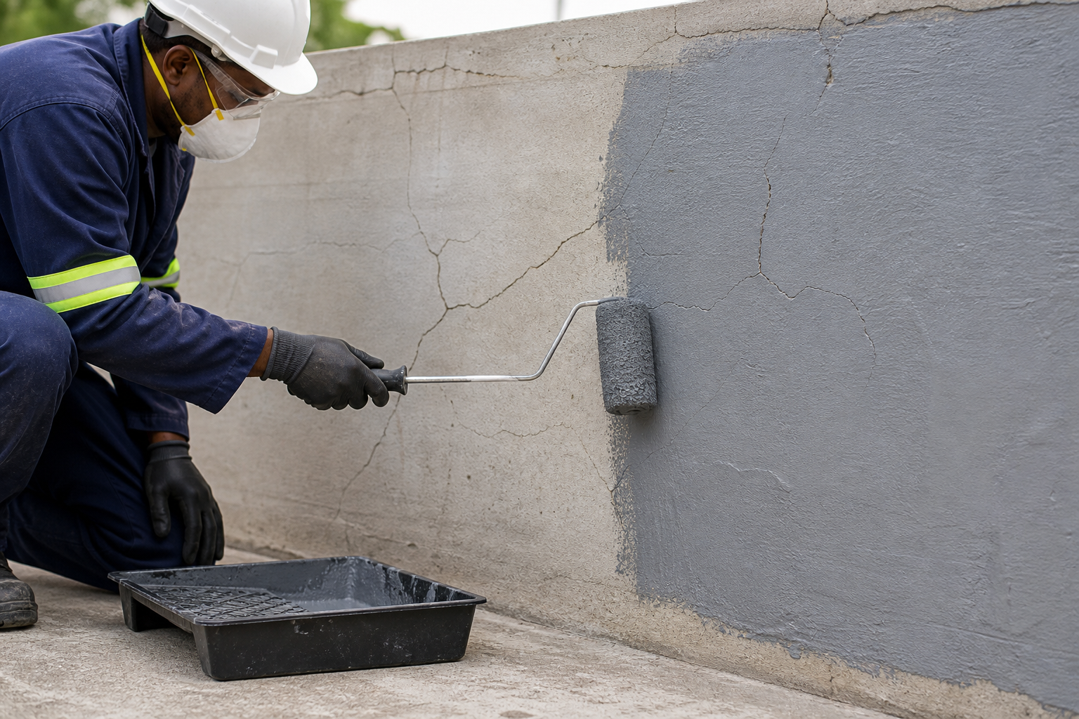 Can waterproofing coating repair cracks?