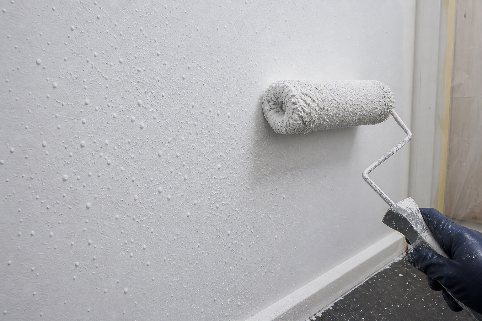 Why is my roller spraying tiny paint droplets everywhere?