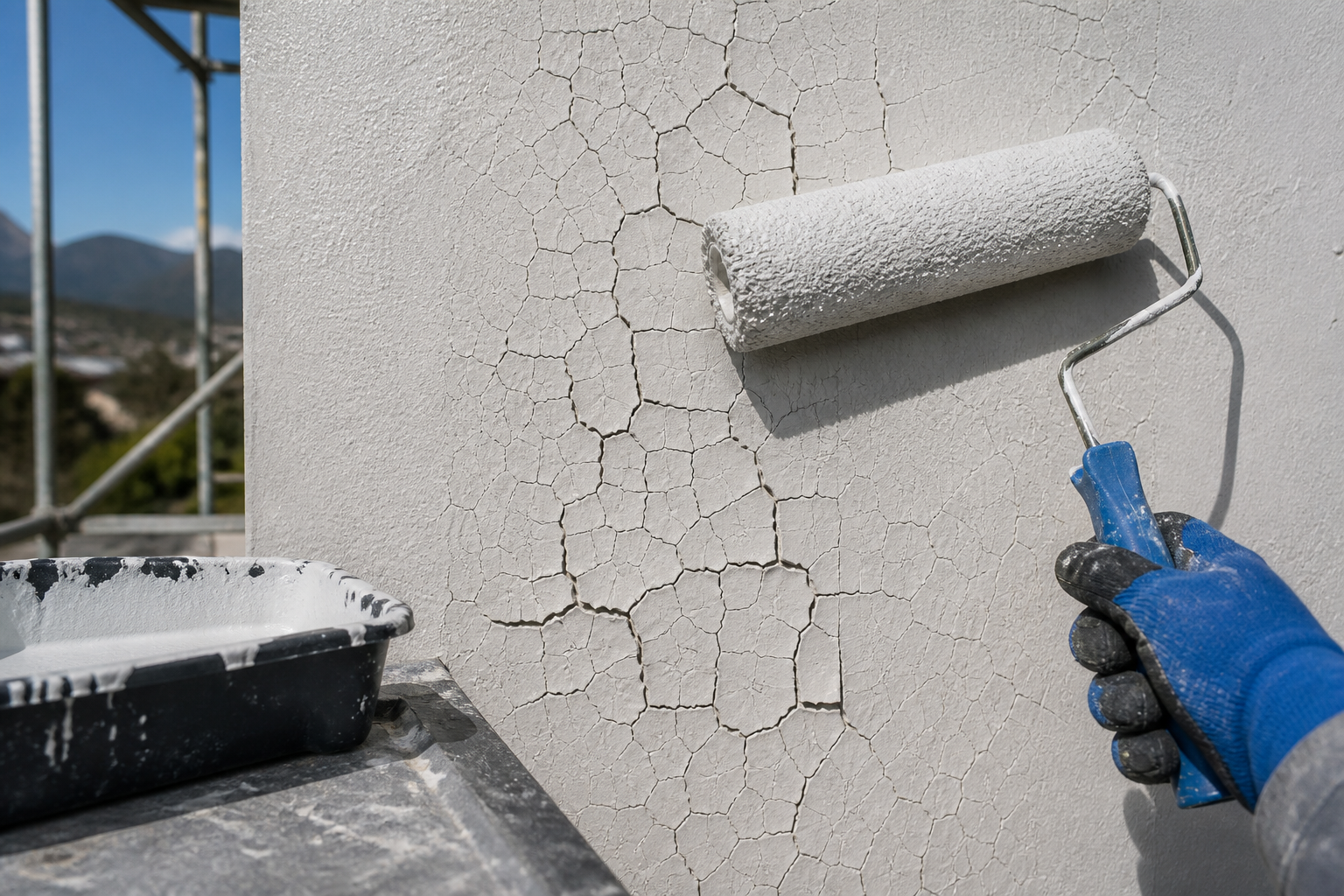 Why does paint crack like dried mud?