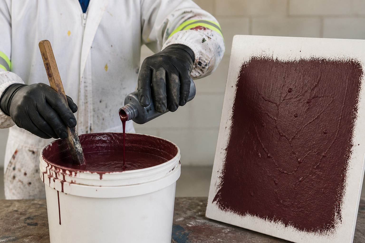 What happens if too much colourant is added to paint?