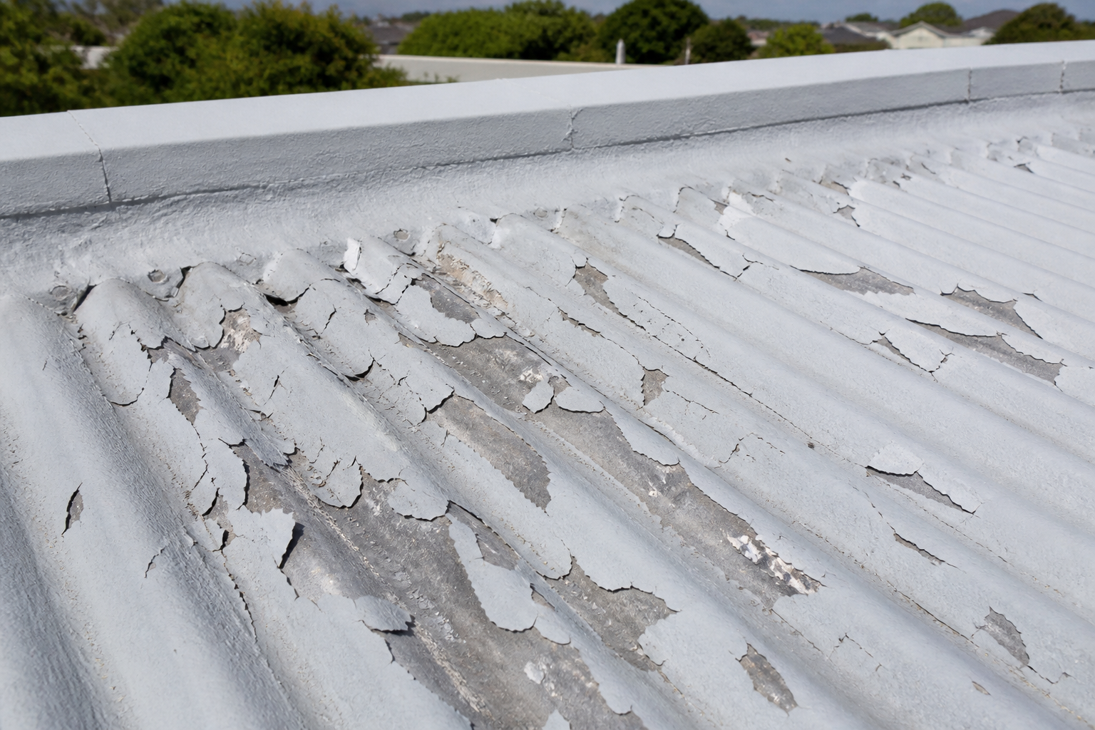 Why is roof paint flaking?