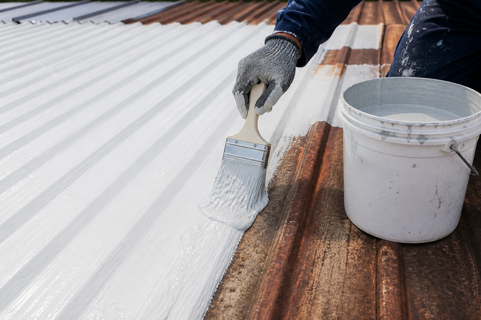 Which ACRO roof coating is rubberised?